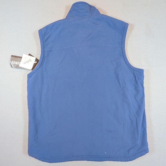 L.L. Bean Polartec 200 Series Vest Mens XL Tall Blue Fleece Lined Teflon NWT - Picture 2 of 5